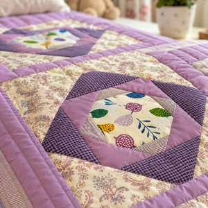 Cuvertură patchwork pentru copii � Grădina Lila - casă & stil de viață - textile de casă - cuvertură de pat - Artynos.ro