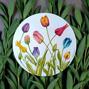 Lalele - arte vizuale și accesorii  - picturi - acuarele picturi - Artynos.ro