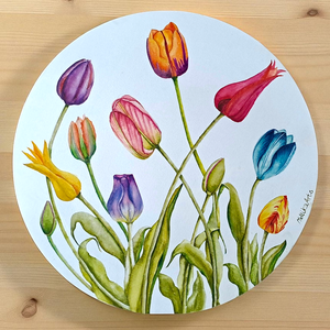Lalele, Arte vizuale si accesorii , Picturi, Acuarele picturi, Pictura, ARTYNOS
