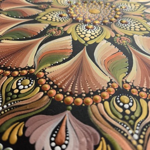 Armonia Pământului � mandală pictată manual, artă decorativă premium - casă & stil de viață - decorațiuni de casă - decor spiritual - mandala - Artynos.ro