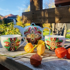 Set pentru ceai - Mandala - casă & stil de viață - echipamente de bucătărie - accesorii de depozitare  - cutie ceai și cafea - Artynos.ro