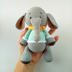 Jucărie croșetată elefantul Nino - Artynos.ro