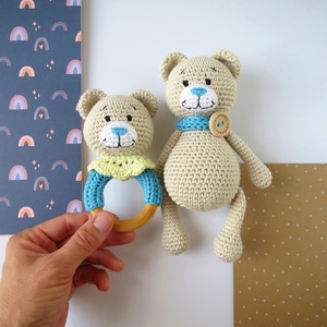 Set jucării croșetate ursuleț Teddy, Jucării și echipamente pentru copii, Plușuri, Păpușă croșetată, păpușă de pluș, Croșetat, ARTYNOS