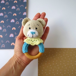 Set jucării croșetate ursuleț Teddy - jucării și echipamente pentru copii - plușuri - păpușă croșetată, păpușă de pluș - Artynos.ro