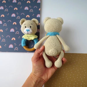 Set jucării croșetate ursuleț Teddy - jucării și echipamente pentru copii - plușuri - păpușă croșetată, păpușă de pluș - Artynos.ro