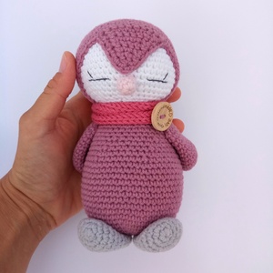 Pinguin jucărie croșetată  - jucării și echipamente pentru copii - plușuri - păpușă croșetată, păpușă de pluș - Artynos.ro