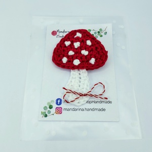 Ciupercuta din bumbac, martisor crosetat  - Artynos.ro