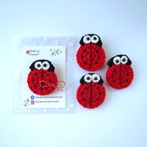 Buburuza Rotocol, martisor crosetat  - Artynos.ro