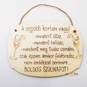 Tablita pirogravata - Aniversare 1, Casă & Stil de viață, Accesorii pentru decorat casa, Decorațiuni de pereți, decorațiuni suspendate, Decorațiuni suspendate, Gravare, pirogravură, Prelucrarea lemnului, ARTYNOS