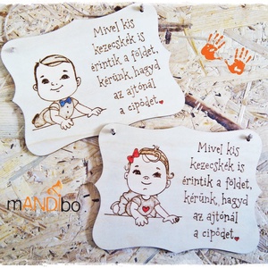 Tablita pirogravata - pentru copii, Casă & Stil de viață, Accesorii pentru decorat casa, Decorațiuni de pereți, decorațiuni suspendate, Decorațiuni suspendate, Gravare, pirogravură, Prelucrarea lemnului, ARTYNOS