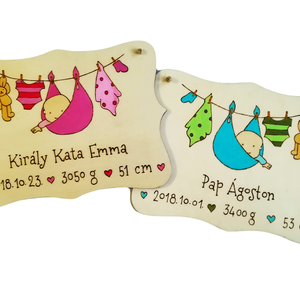 Tablita pirogravata - pentru noi nascuti, Casă & Stil de viață, Accesorii pentru decorat casa, Decorațiuni de pereți, decorațiuni suspendate, Decorațiuni suspendate, Gravare, pirogravură, Prelucrarea lemnului, ARTYNOS