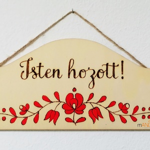 Tabliță pirogravată - Dulce casă - Bine ai venit - casă & stil de viață - accesorii pentru decorat casa - decorațiuni de pereți, decorațiuni suspendate - decorațiuni suspendate - Artynos.ro