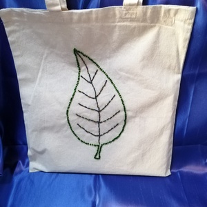 Sacoșă frunză verde  - genți și portofele - geantă pentru cumpărături - totebaguri - Artynos.ro