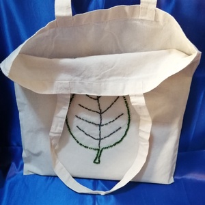 Sacoșă frunză verde  - genți și portofele - geantă pentru cumpărături - totebaguri - Artynos.ro