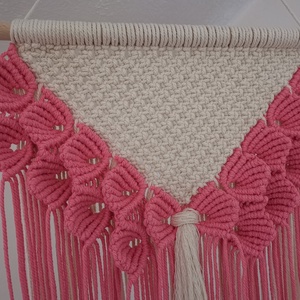 Decor perete macrame flori - casă & stil de viață - accesorii pentru decorat casa - decorațiuni de pereți, decorațiuni suspendate - decorațiuni perete, macramé - Artynos.ro