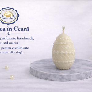 Lumanare decorativa Ou Fabergé � handmade  Marea in Ceara, Casa & Stil de viata, Lumanari, parfumuri, arome, Lumanari artizanale, Lumanare si fabricarea lumanarilor, ARTYNOS