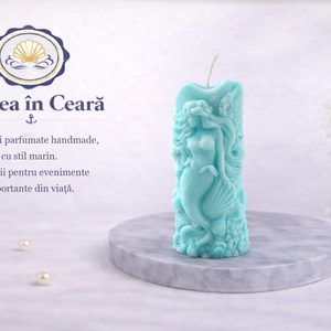 Lumanare decorativa Sirena � stil marin, handmade  Marea in Ceara, Accessorii si unelte, Materie prima mixta, Lumanare, , ARTYNOS