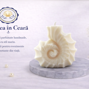 Lumanare parfumata handmade Cochilie marina � Marea in Ceara, Accessorii si unelte, Materie prima mixta, Lumanare, , ARTYNOS