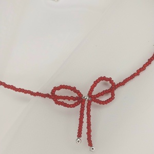 Choker cu fundita - bijuterii - coliere - coliere cu mărgele - Artynos.ro