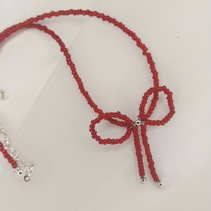 Choker cu fundita - bijuterii - coliere - coliere cu mărgele - Artynos.ro
