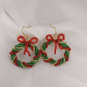 Cercei coroniță  - crăciun - cadouri de moș crăciun - cadouri de moș crăciun - Artynos.ro