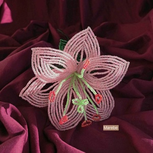 Crin decorativ realizat din mărgele - casă & stil de viață - decorațiuni de casă - accesorii florale - flori la fir - Artynos.ro