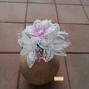Buchet de mireasa realizat din mărgele și perle  - accesorii nuntă - buchet mireasă  - Artynos.ro