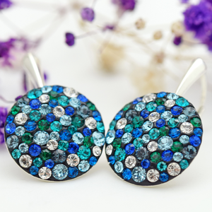 Cercei handmade Chaton Regal Queen Turquoise � Argint 925 - bijuterii - cercei - cercei din argint - Artynos.ro