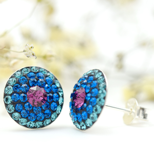 Cercei handmade cu surub Big Chaton Ball � Argint 925 - bijuterii - cercei - cercei din argint - Artynos.ro