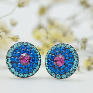 Cercei handmade cu surub Big Chaton Ball � Argint 925, Bijuterii, Cercei, Cercei din argint, Altele, ARTYNOS