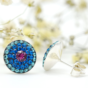 Cercei handmade cu surub Big Chaton Ball � Argint 925 - bijuterii - cercei - cercei din argint - Artynos.ro