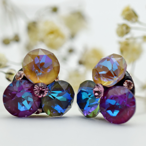 Cercei handmade Trio Chaton � Argint 925 - bijuterii - cercei - cercei din argint - Artynos.ro