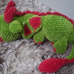 Dragon crosetat  - jucării și echipamente pentru copii - plușuri - dragon de pluș - Artynos.ro