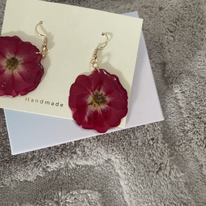 Cercei flori naturale  - accesorii nuntă - bijuterii mireasă - cercei mireasă - Artynos.ro