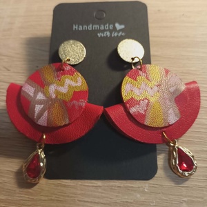 cercei din  piele naturala , Bijuterii, Cercei, Cercei lungi, , ARTYNOS