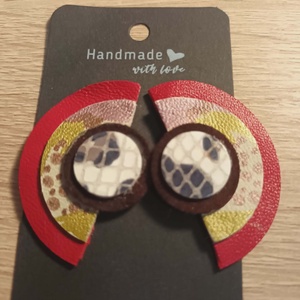 cercei din  piele naturala , Bijuterii, Cercei, Cercei cu figurine, Confectionarea bijuteriilor, ARTYNOS