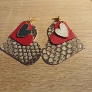 cercei din  piele naturala , Bijuterii, Cercei, Cercei lungi, Confectionarea bijuteriilor, ARTYNOS