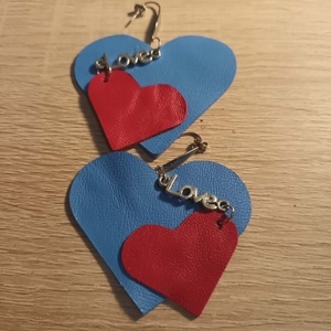 cercei din  piele naturala , Bijuterii, Cercei, Cercei lungi, Confectionarea bijuteriilor, ARTYNOS