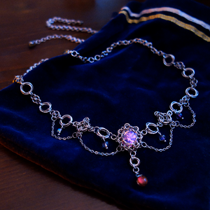 Colier Diademă Chainmail Byzantine Diamond - bijuterii - coliere - coliere statement - Artynos.ro