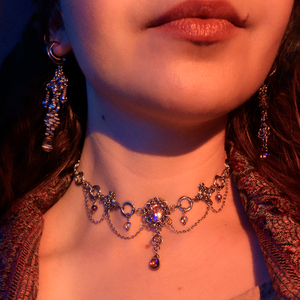 Colier Diademă Chainmail Byzantine Diamond - bijuterii - coliere - coliere statement - Artynos.ro