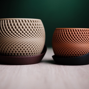 ghiveci decorativ imprimat 3D  drift - accessorii și unelte - obiecte de decorare - plastic - Artynos.ro