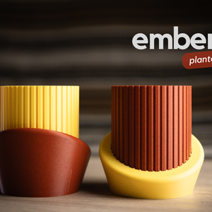 ghiveci decorativ imprimat 3D  ember, Accessorii si unelte, Obiecte de decorare, Plastic, Altele, ARTYNOS