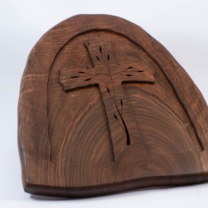 Decorare de perete cu model de cruce, cruce din lemn, cruce de perete, , Prelucrarea lemnului, ARTYNOS