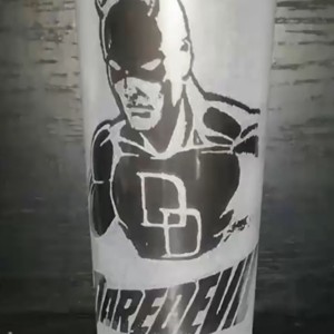 Pahar de sticlă cu model Daredevil Marvel  -  - Artynos.ro