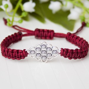 Bratara macramé impletita - Bordeaux, , , ARTYNOS