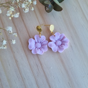 Cercei Simple Pink Flower - Artynos.ro