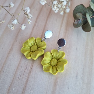 Cercei Simple Olive Flower - Artynos.ro