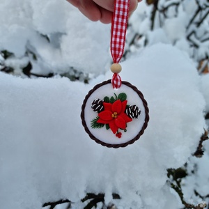 Decorațiunu pentru brad cu Crăciunița - crăciun - cadouri de moș crăciun - cadouri de moș crăciun - Artynos.ro