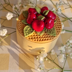 Lumanare cu multe cirese, Casa & Stil de viata, Lumanari, parfumuri, arome, Lumanare - lumanari artizanale, Ceramica, ARTYNOS