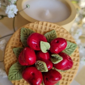 Lumânare cu multe cireșe - casă & stil de viață - lumânări, parfumuri, arome - lumânare - lumânări artizanale - Artynos.ro